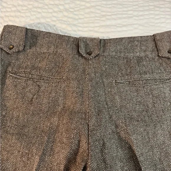 Tulle Brown Herringbone Pants - Picture 13 of 14